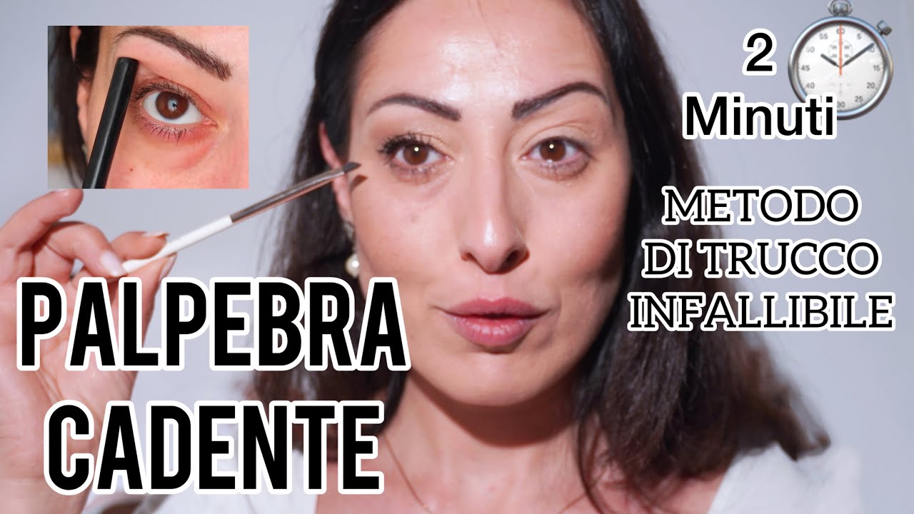 Come truccare la PALPEBRA CADENTE o OCCHIO INCAPPUCCIATO con questo metodo di trucco geniale !