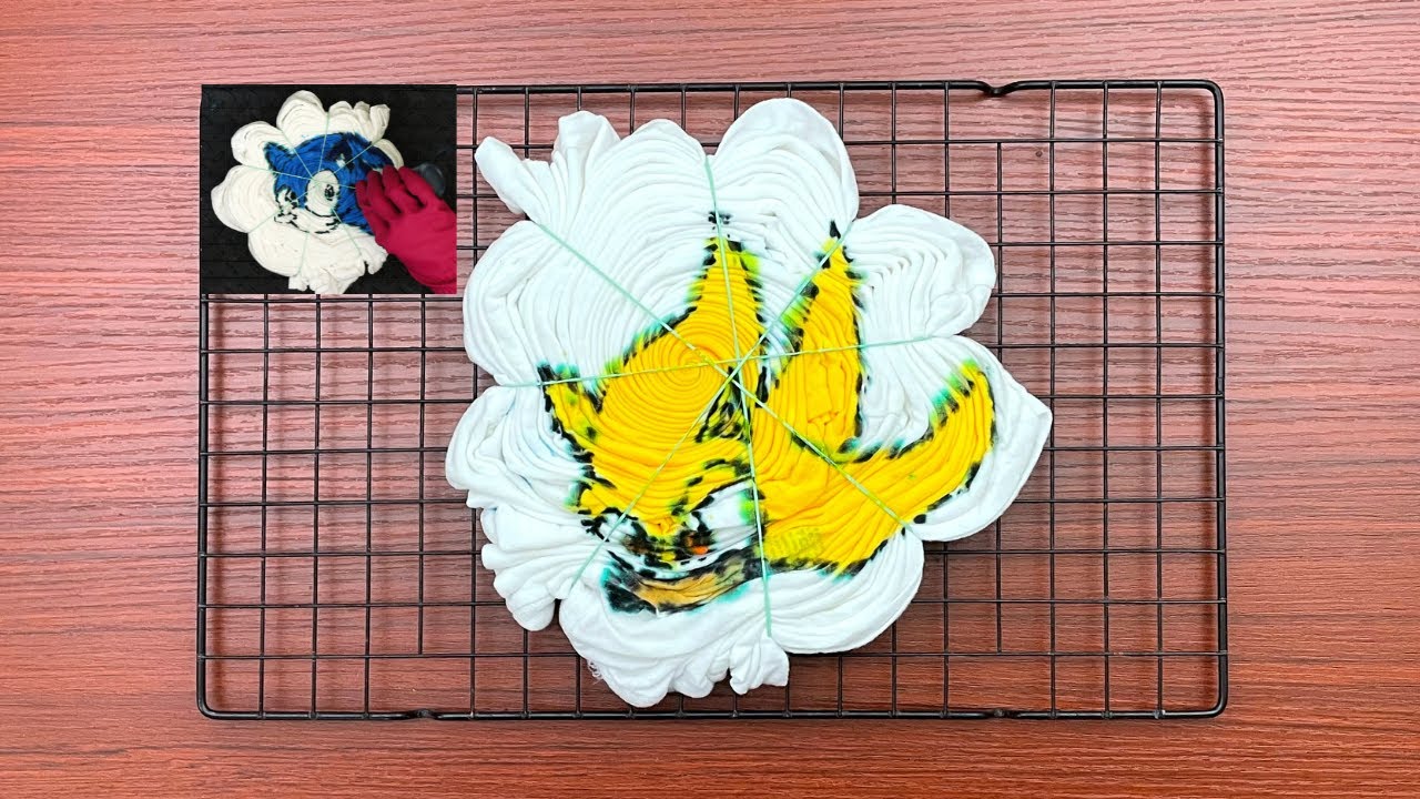 Tie-dye pattern : Sonic the Hedgehog (Happy 30th Birthday Sonic!)