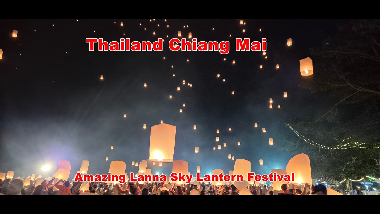 Thaiföld Chiang Mai: Csodálatos Lanna Sky Lámpás Fesztivál