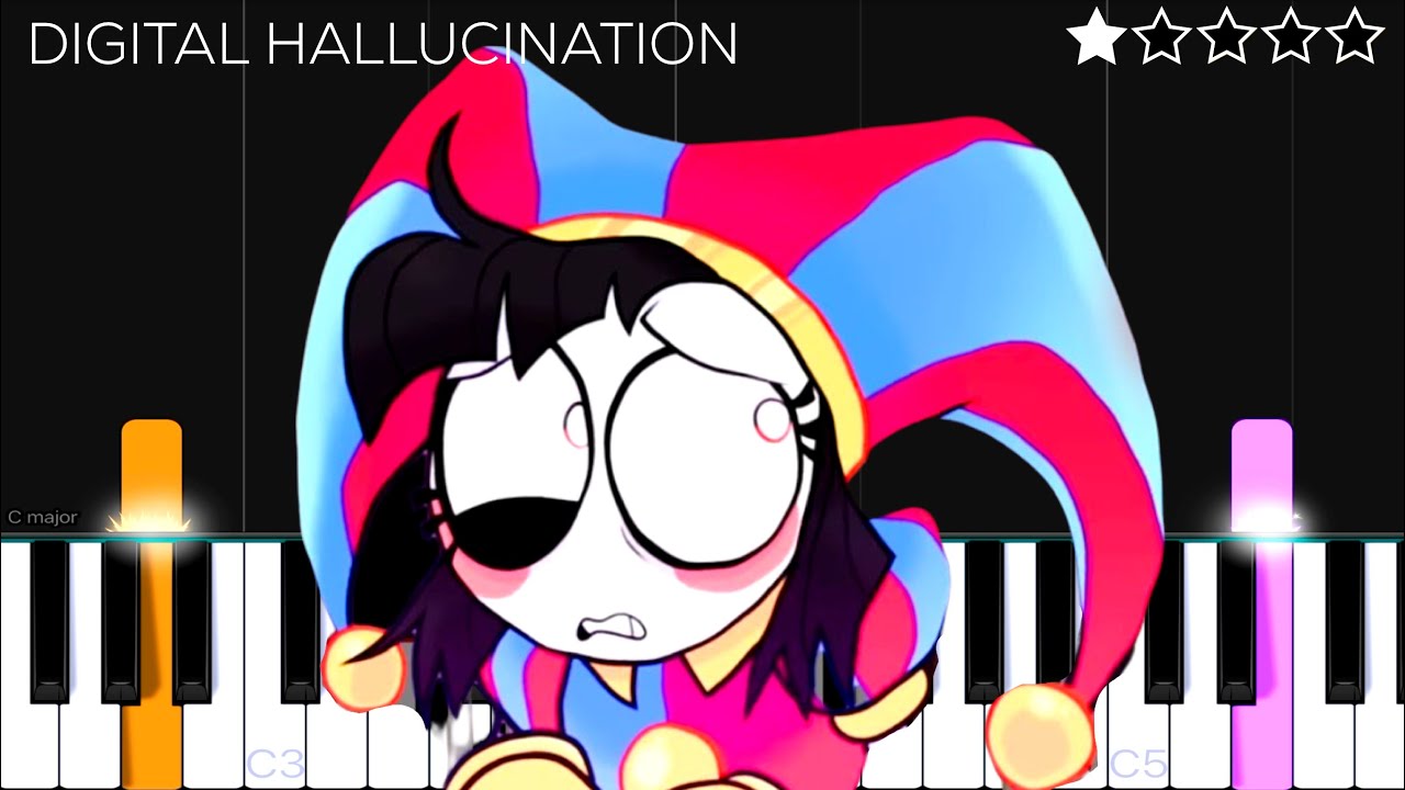 DIGITAL HALLUCINATION | The Amazing Digital Circus | EASY Piano Tutorial