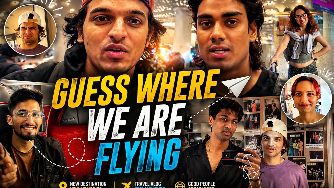 Guess where we are flying | vlog | fun | friends | travel
