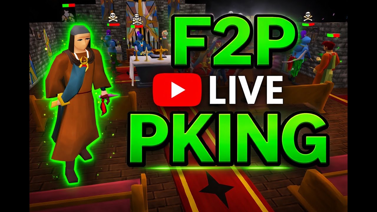 Old School RuneScape / F2P PKING  / LUMBRIDGE W561 / MAX MAIN / LIVE
