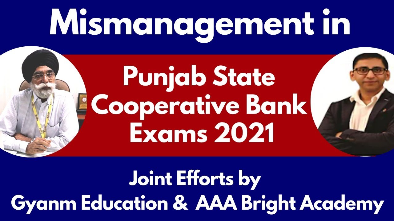 Mismanagement in Punjab cooperative Bank Clerk Exam  : Joint Efforts by AAA Bright Academy and Gyanm