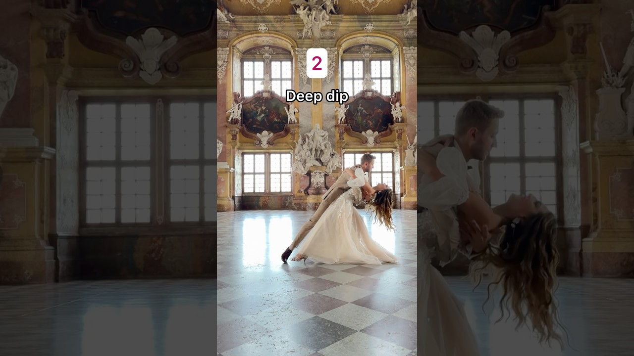 3 beautiful dips for your first dance 💖 #firstdance