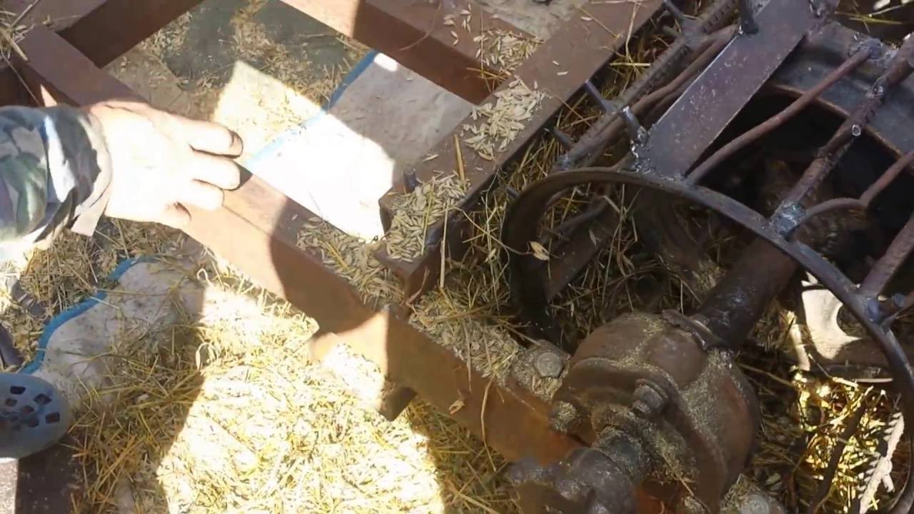 Самодельный Комбайн для выбивания зерна