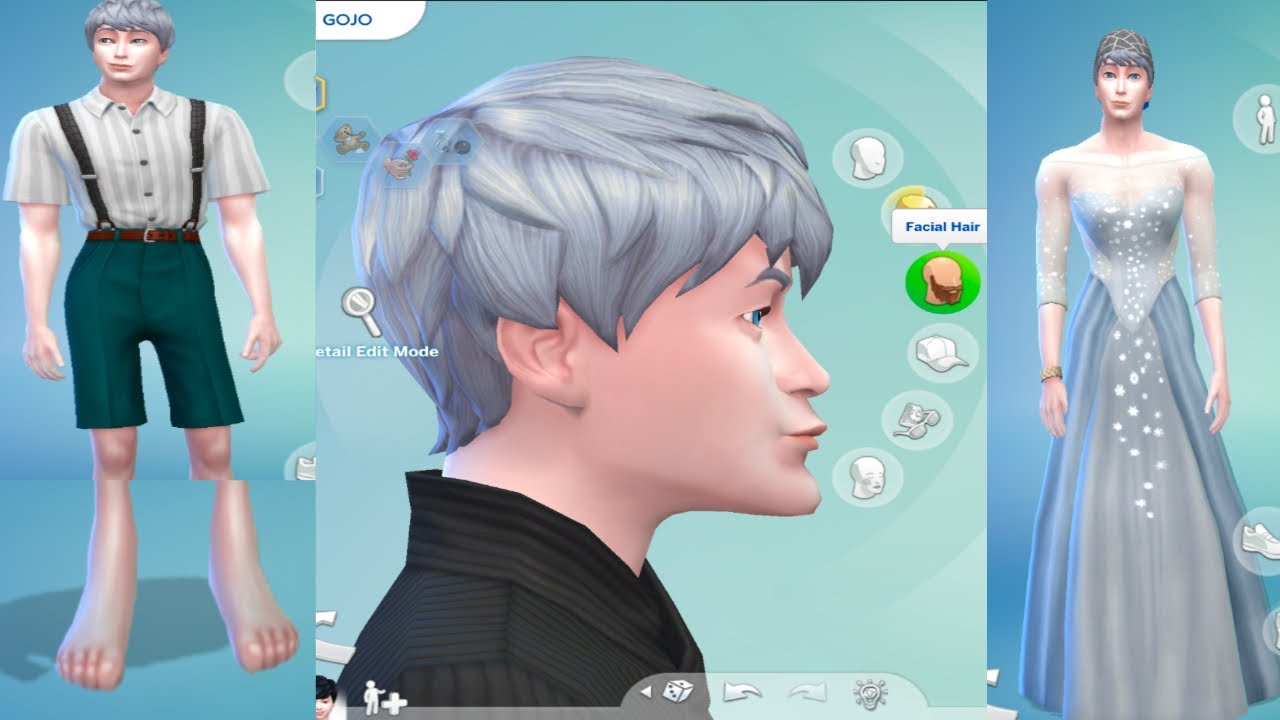 I made gojo in the sims except it's nightmare fuel (sims 4)