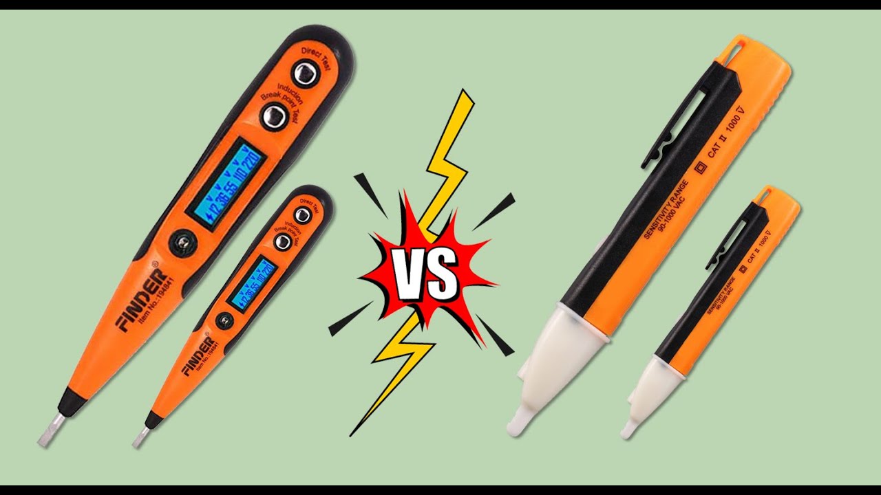 Wireless Multifunctional Digital Non Contact Voltage Tester, AC DC Voltage Detector Tester