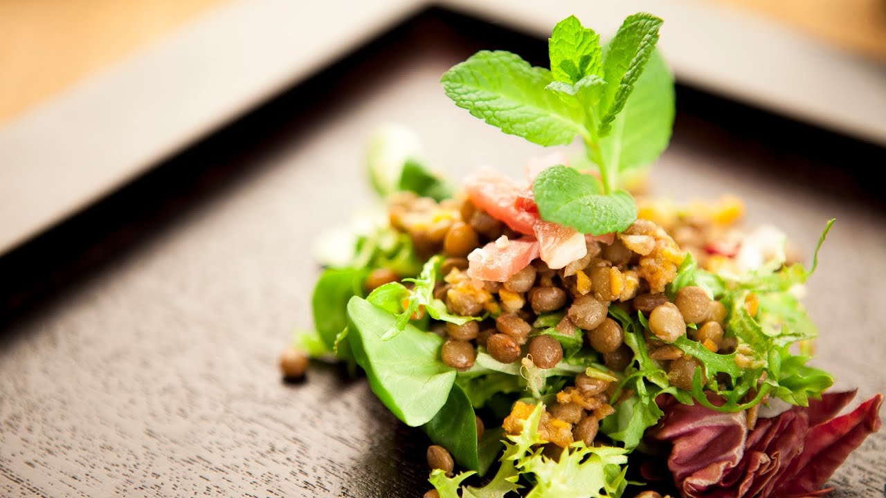 Ensalada de lentejas con robot de cocina Mycook #recetasMycook #robotdecocina #ensaladas
