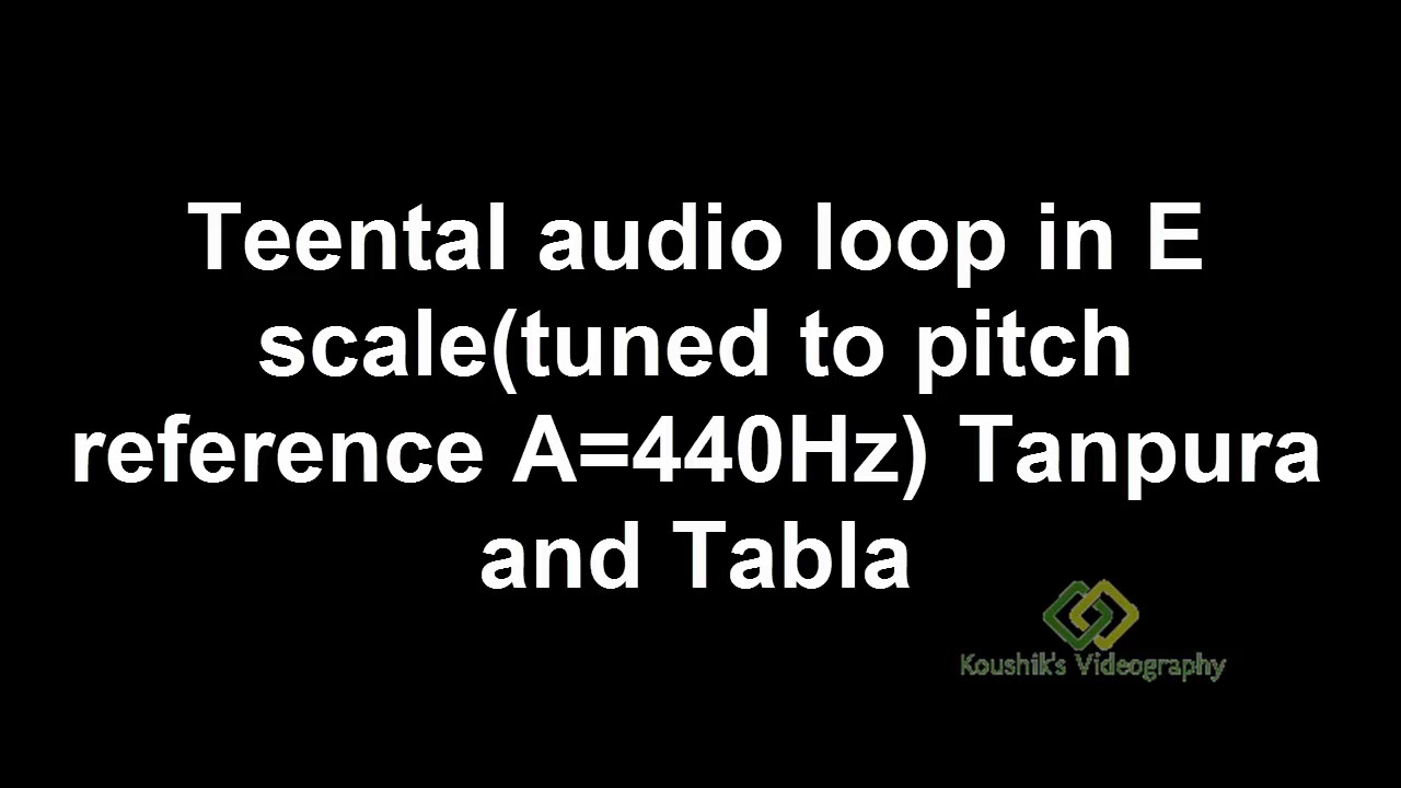 Teentaal E Scale Tabla and Tanpura audio loop