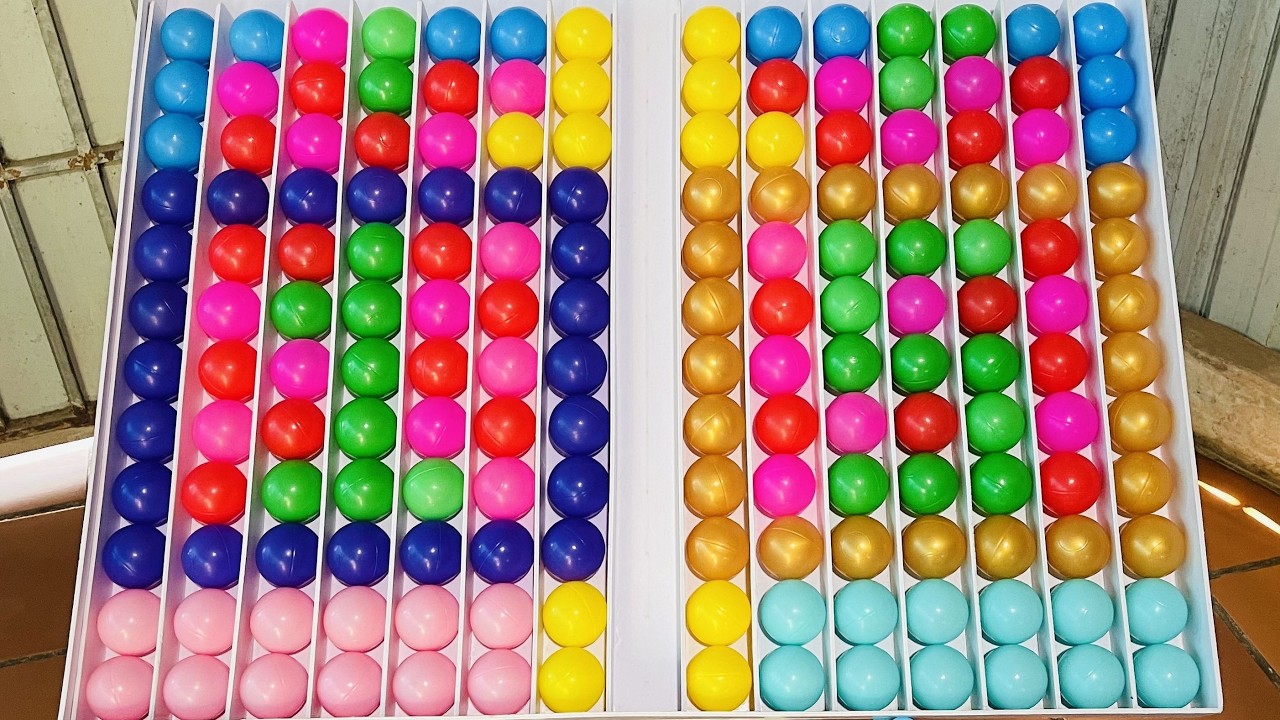 Watch These Random Color Balls Turn Into a Perfect Rainbow 🌈✨ #colorballs #satisfying #games