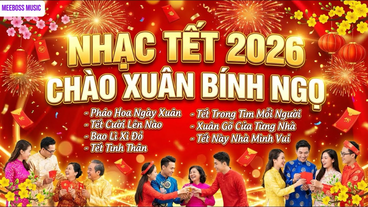 Nhạc Tết Bính Ngọ 2026 - LK Nhạc Xuân 2026 Hay Nhất - Mở Mồng 1 May Mắn Cả Năm