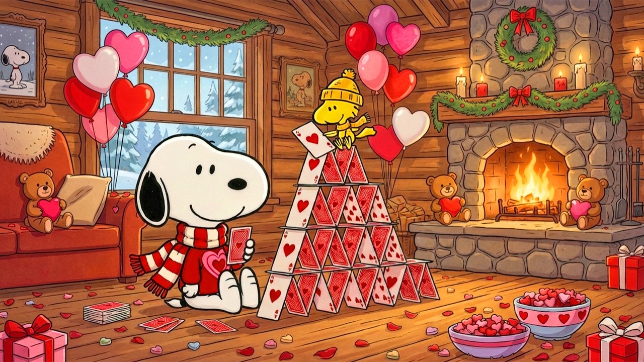 Sweet Valentine Jazz with Snoopy 💖 Chill Lofi Beats to Relax & Calm 💘 Happy Valentine's Day 2026