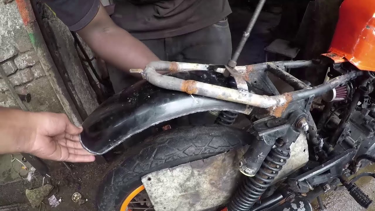 how to make cafe racer mudguard | jugaad videos | bullet singh boisar