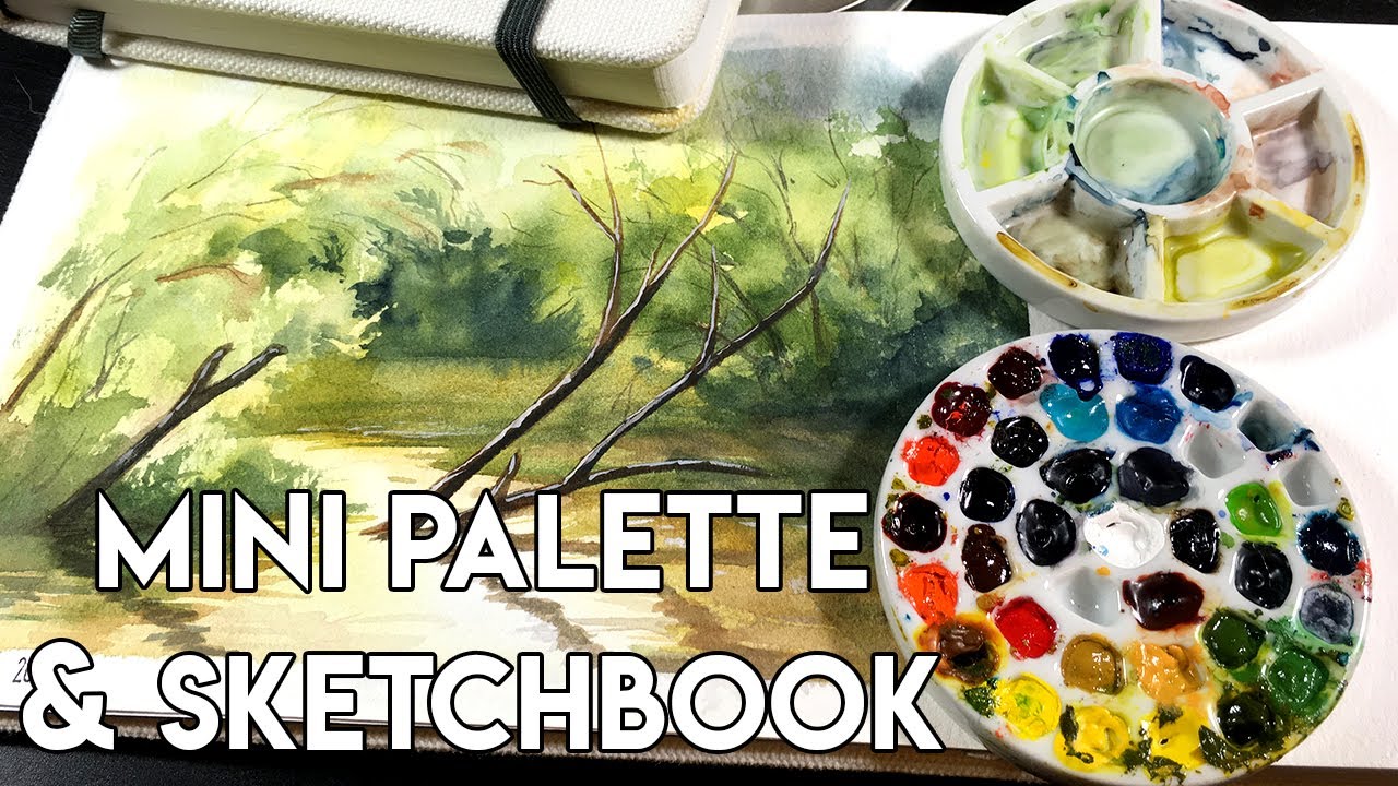 Etchr Mini Palette & Sketchbook Review - BEST TRAVEL ART COMBO?!