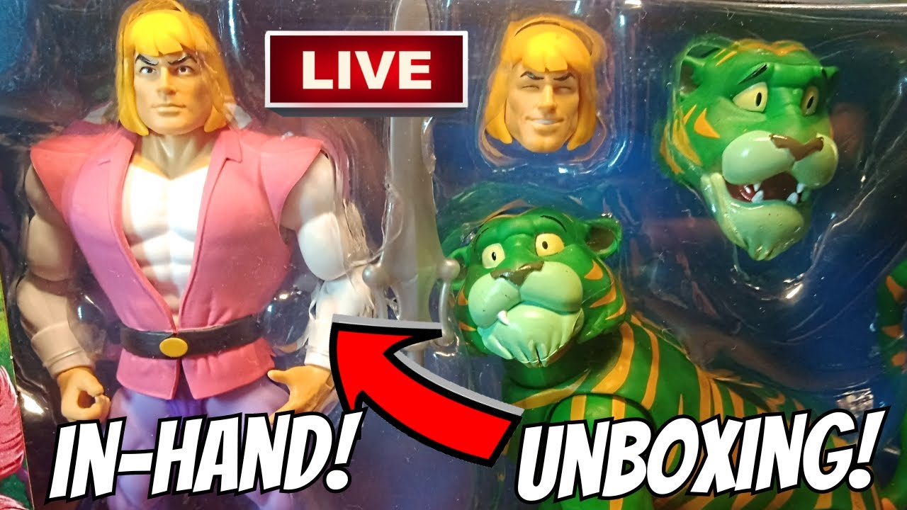 MOTU Origins Cartoon Origins Prince Adam & Cringer Two-Pack LIVE Unboxing In Hand!!