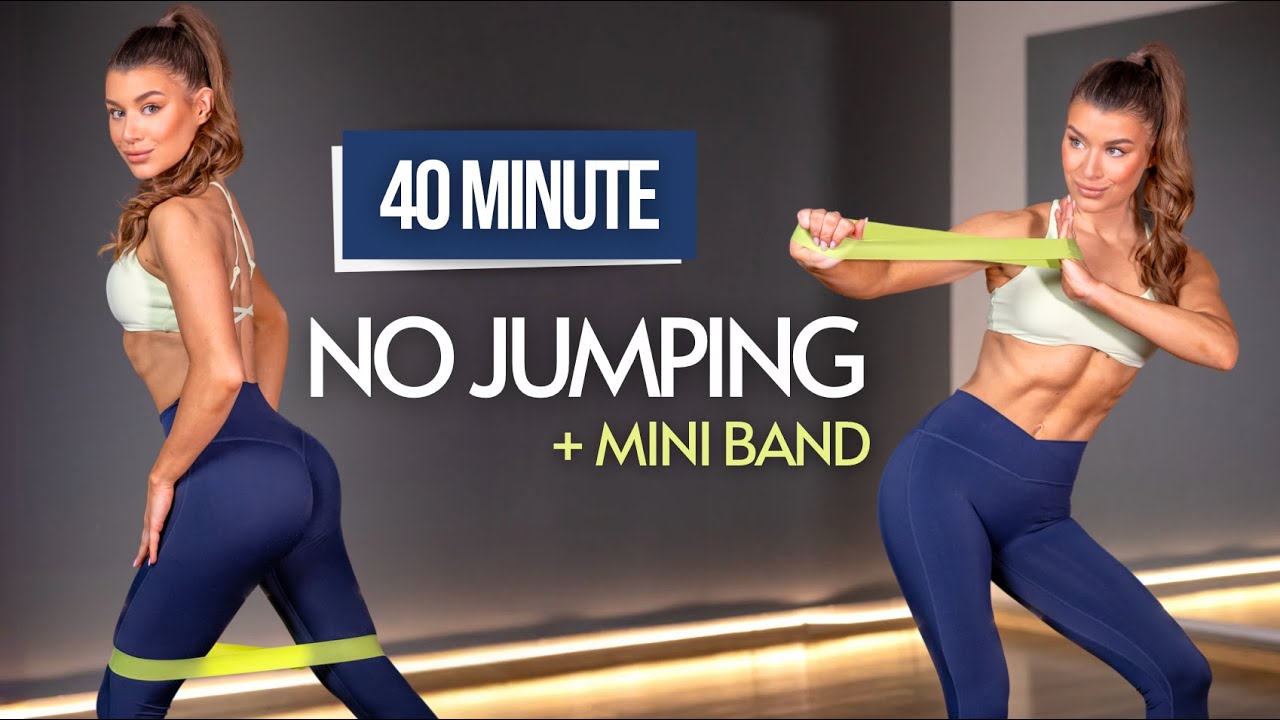 40 MIN NO JUMPING Full body MINI BAND + Tabata | Low impact workout | warm up included | Julia Mazur