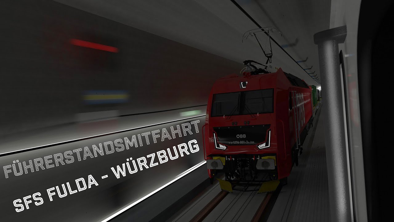 Führerstandsmitfahrt | SFS Fulda - Würzburg bei Nacht | 4K
