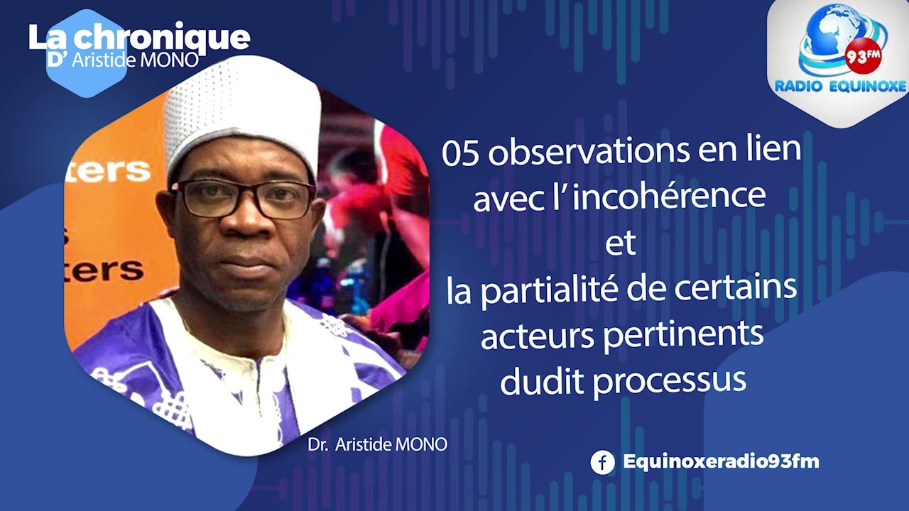 CHRONIQUE ARISTIDE MONO DU LUNDI 20 OCTOBRE 2025 - &Eacute;QUINOXE TV