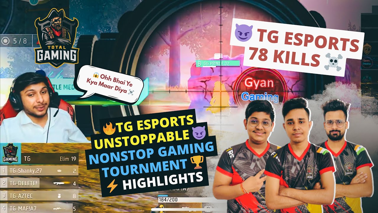 💥 TG Esports DOMINATES 😈 with 78 Kills! ☠️ | Nonstop Free Fire Tournament Highlights 💥