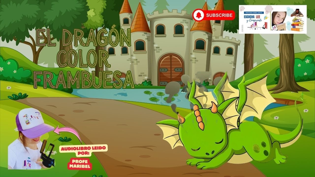 AUDIOLIBRO EL DRAGON COLOR FRAMBUESA