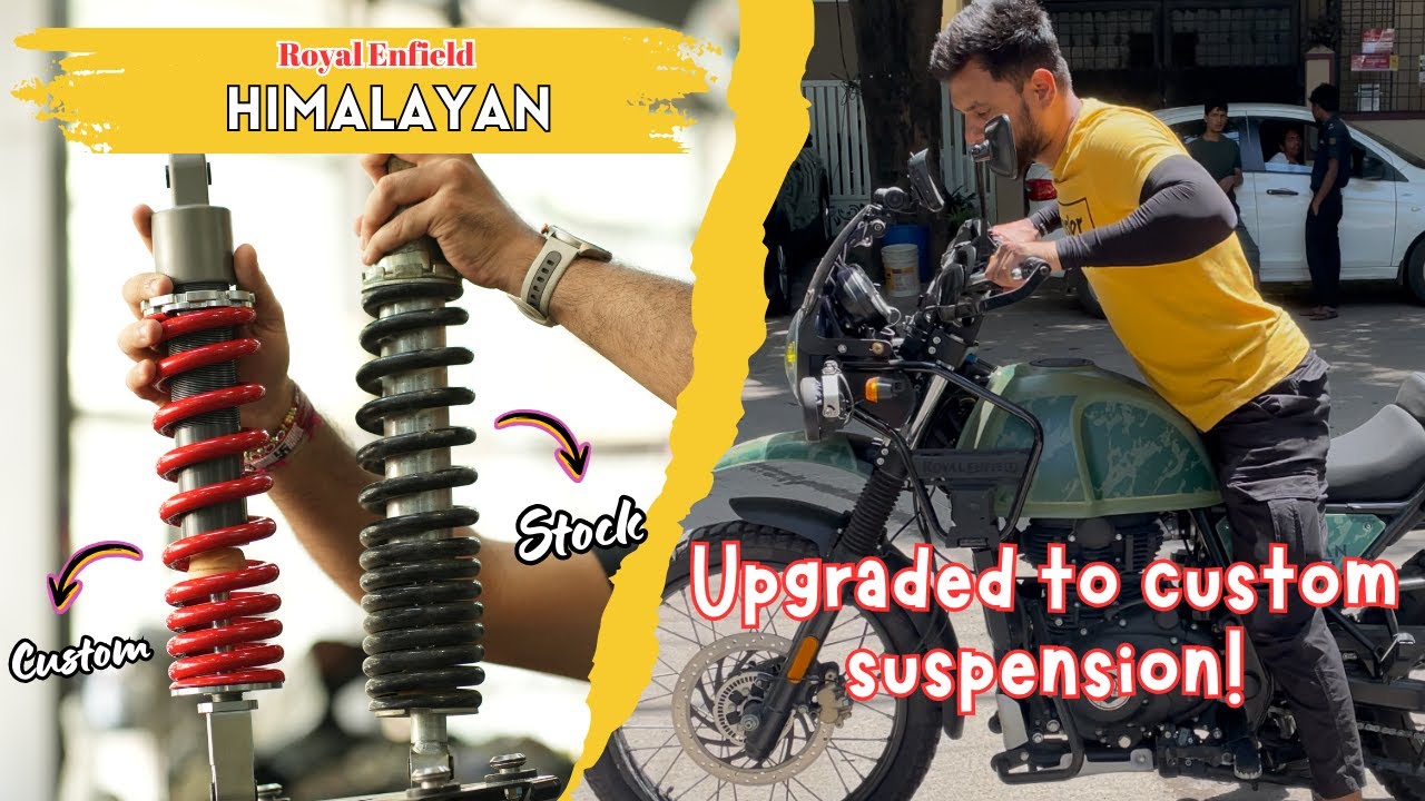Customised suspension setup for Royal Enfield Himalayan | For long touring and trail ride