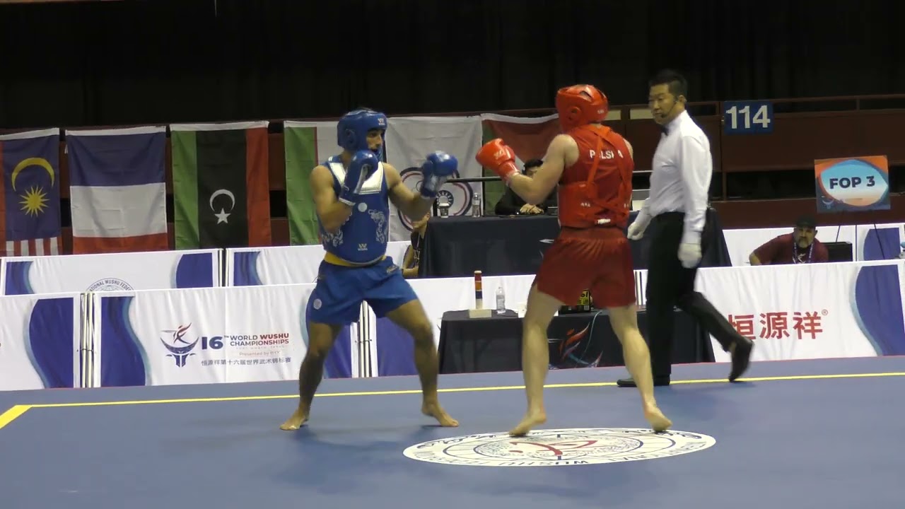 HYX 16th World Wushu Championships Sanda Men's 70KG - Poland vs. Sweden