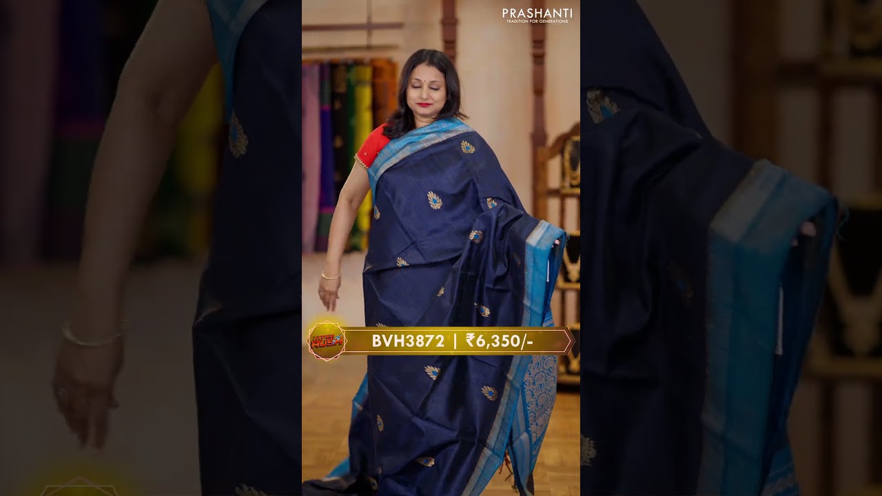 Hyper Rush Sale - Launch 14/24 | Pure Dupion Silk Sarees | Flat 15% OFF