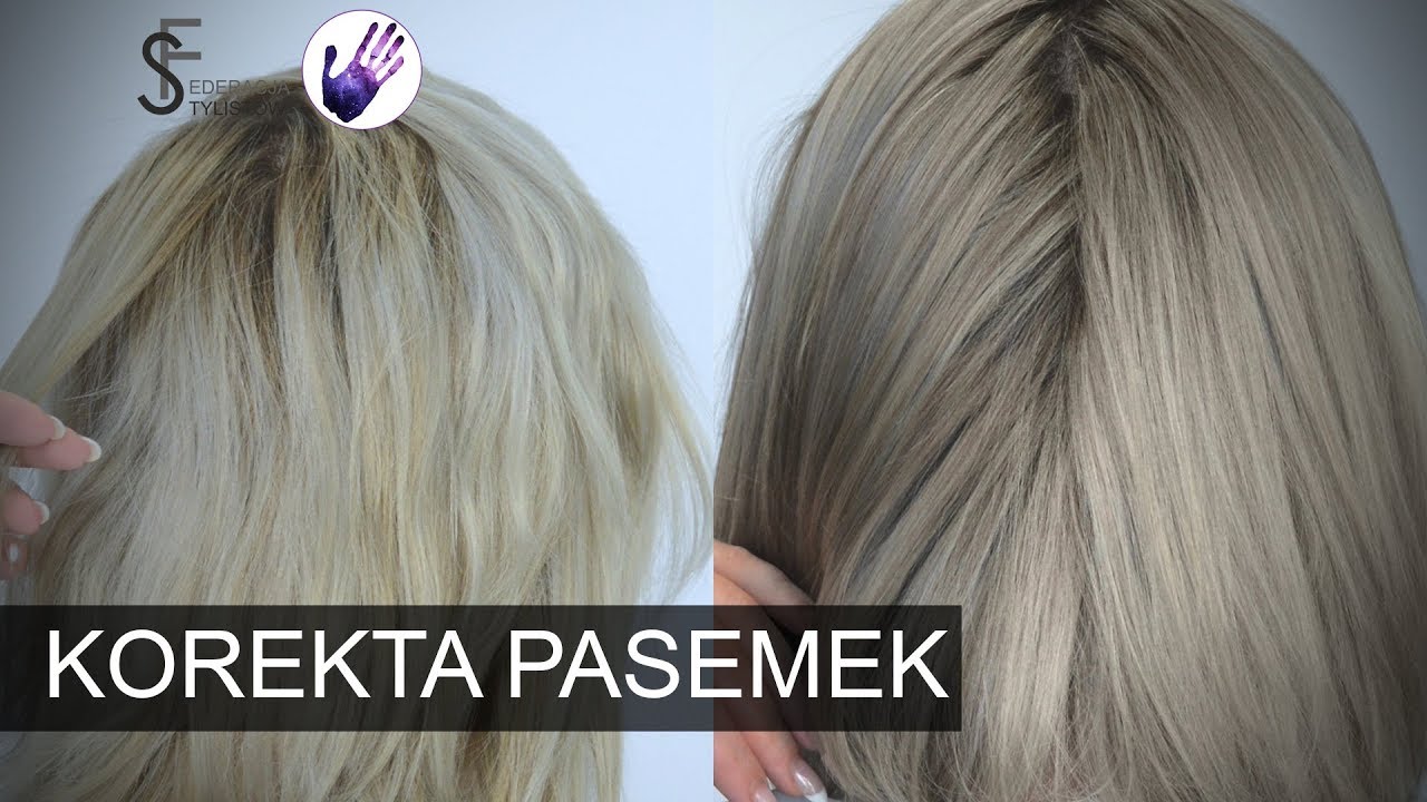 KOREKTA PASEMEK. WYRÓWNANIE KOLORU. Rozjaśnianie włosów.
