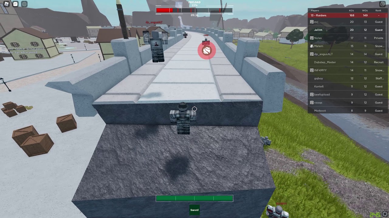 VAC raid win against The Robloxian Army, 2/9/21