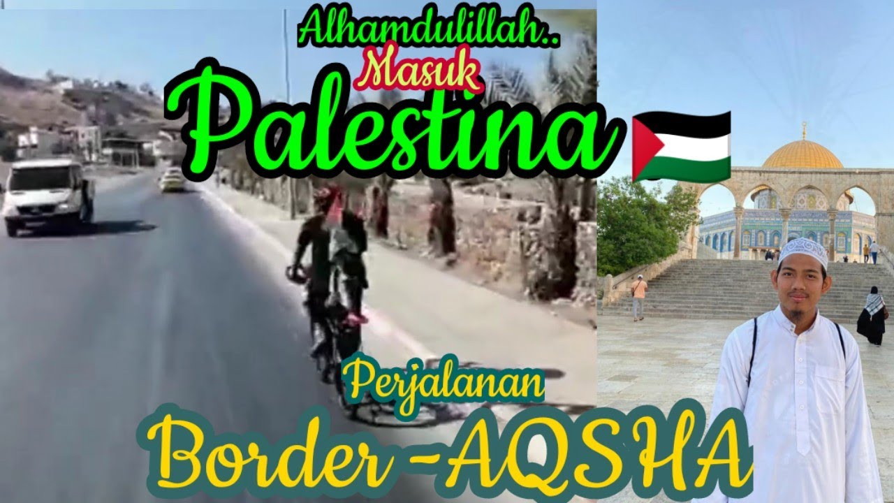 Palestina: Perjalanan dari Border ke masjid Aqaha (alhamdulillah sepeda bisa mengaspal di palestina)