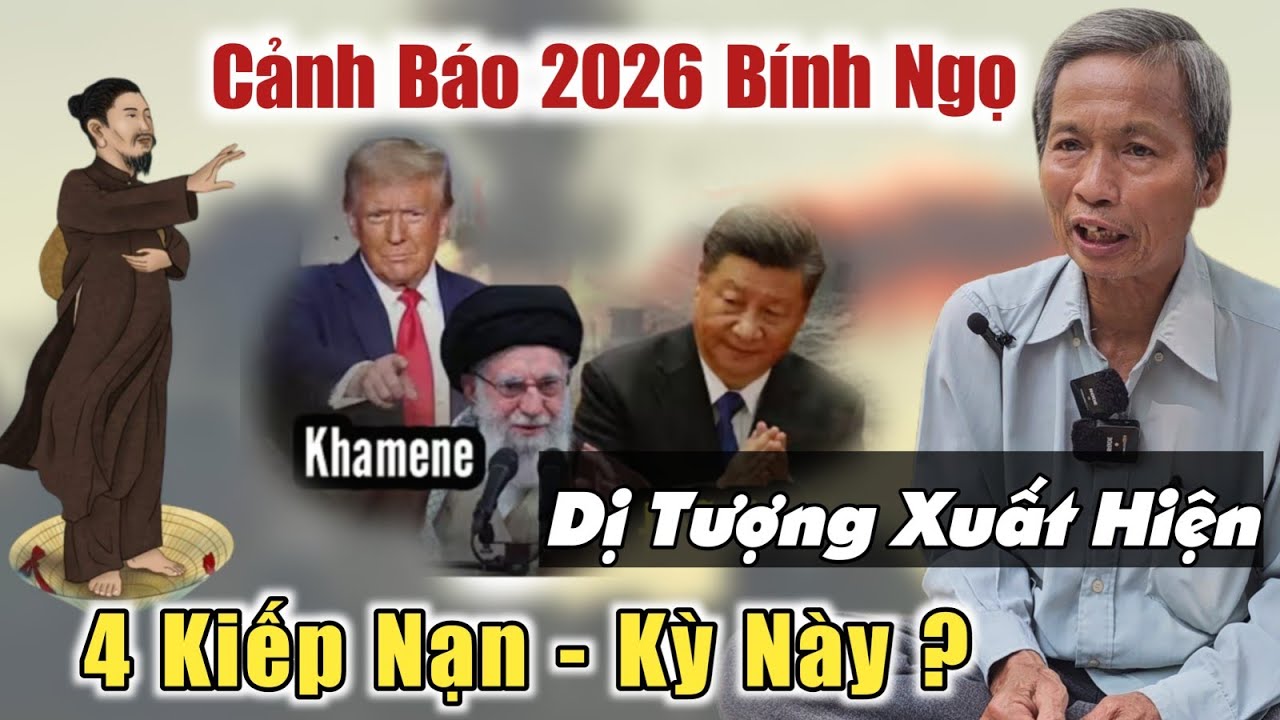 4 kiếp nạn đại dị tượng xuất hiện 2026 kỳ này cực căng iran sắp có biến? Lo tu gấp