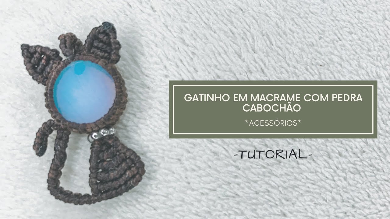 GATINHO DE MACRAME PASSO A PASSO | VIAJ’ARTE TUTORIAIS