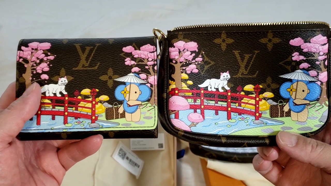 Louis Vuitton 2021 Christmas Animations LONDON and JAPAN Mini Pochette LV Unboxing and COMPARISONS