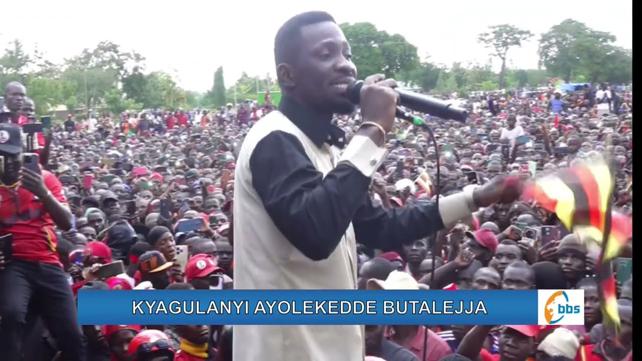 Kyagulanyi asabye abe Butaleja okwebaza Katonda olw'okuba nti yajja