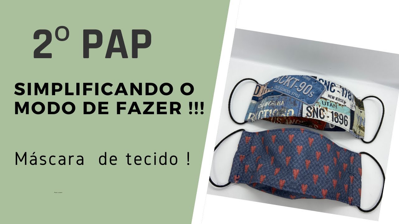 A mesma máscara porém de uma maneira bem mais fácil de fazer !