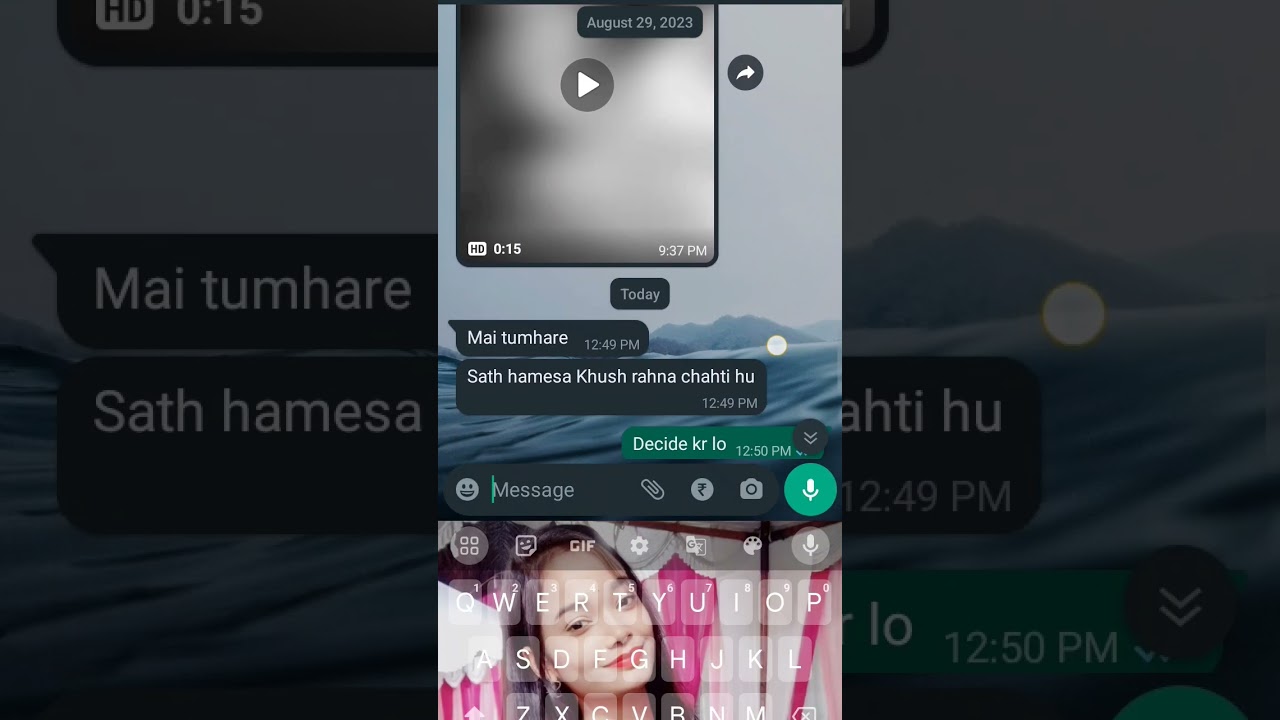 //funny chatting with gf// 😉🤣#let's chat#chating