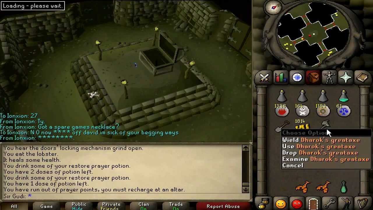 Runescape 2007 Lucky Barrows Loot