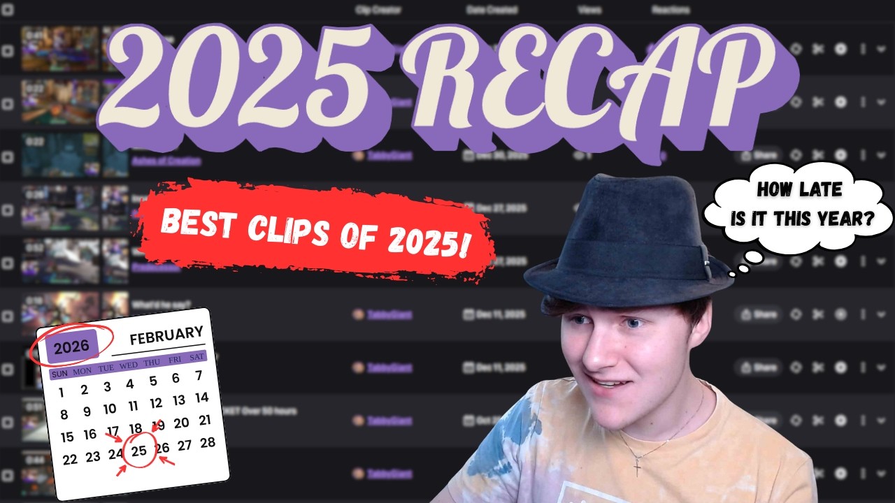 A 2025 TWITCH RECAP IN FEBRUARY!? A TABBYGIANT SPECIAL!!