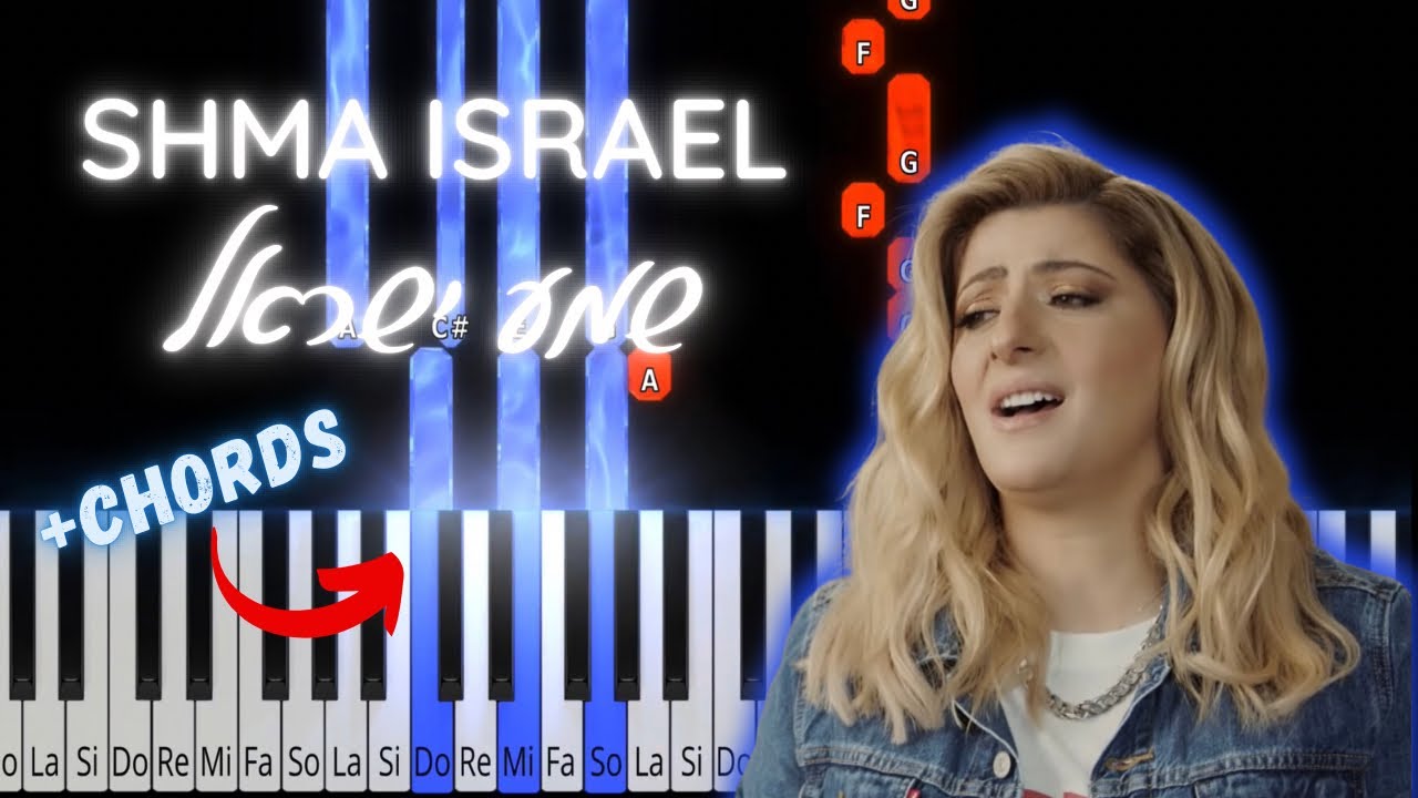Shma Israel by Sarit Hadad. Easy piano tutorial. שמע ישראל