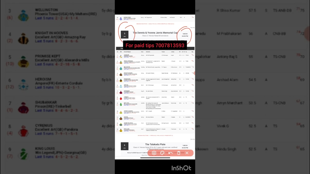 Mysore horse race tips / Mysore good selection / 14 September 2023 Mysore today race card