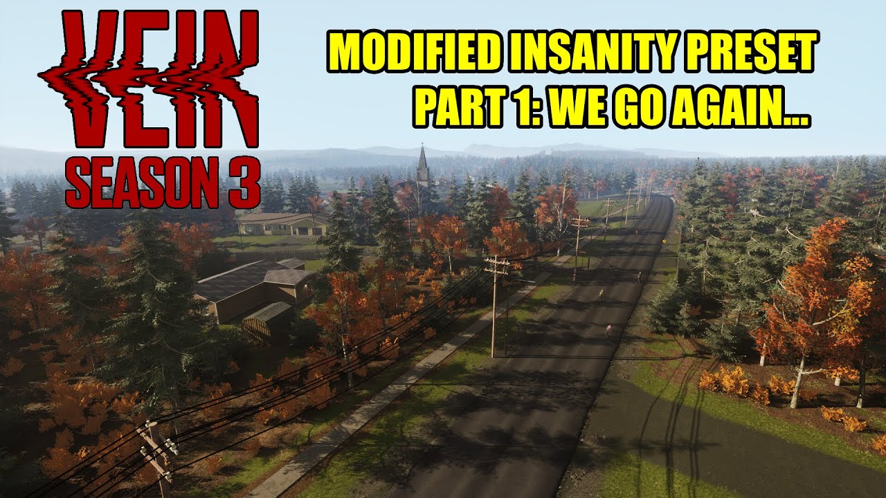 VEIN PERMADEATH: Unprepared, Fall Start, Tougher Zombies - Part 1