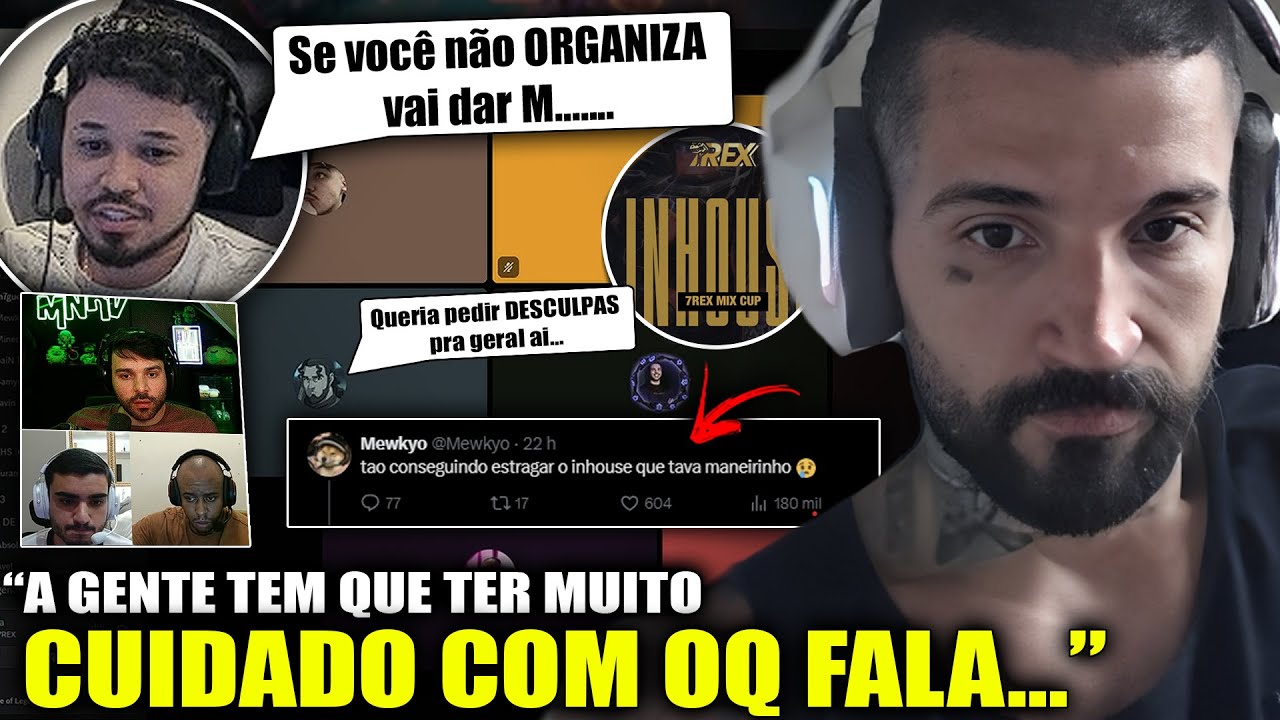 BOMBA! BrTT, TitaN e Minerva foram SINCEROS sobre o INHOUSE da 7REX! Juntaram TODOS em CALL!