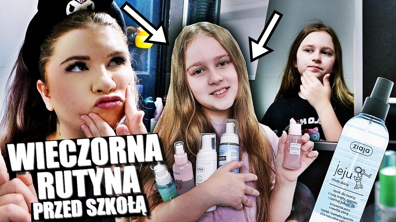 WIECZORNA RUTYNA PRZED SZKOŁĄ 💜 OLIWKA ROBI PIELĘGNACJE 💜 MAMA I CÓRKA
