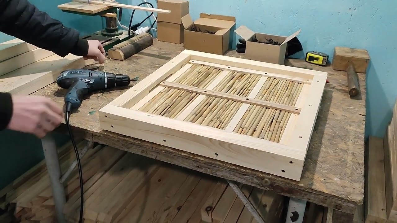 Beekeeping. Улей из камыша. 4 - часть. Окончательная сборка дна.