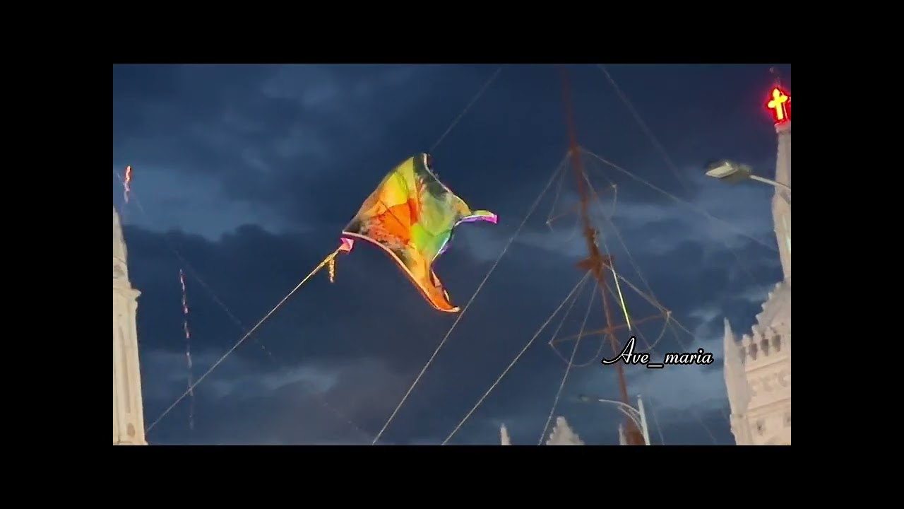 Velakanni 1st day flag hosting #velankannichurch #velankannidiaries #velankanni