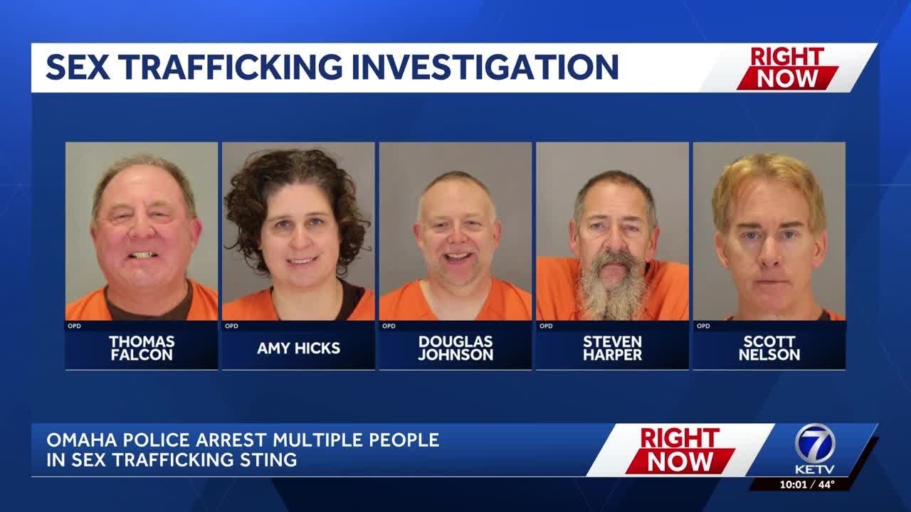 Omaha police arrest 5 people in sex trafficking investigation