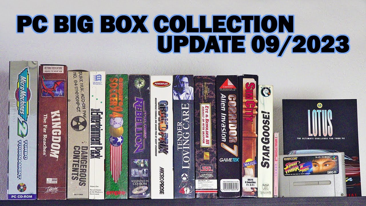 PC BIG BOX Collection Update Sept 2023: Sim City, Duke Nukem 3D, Eye III und mehr! [4K]