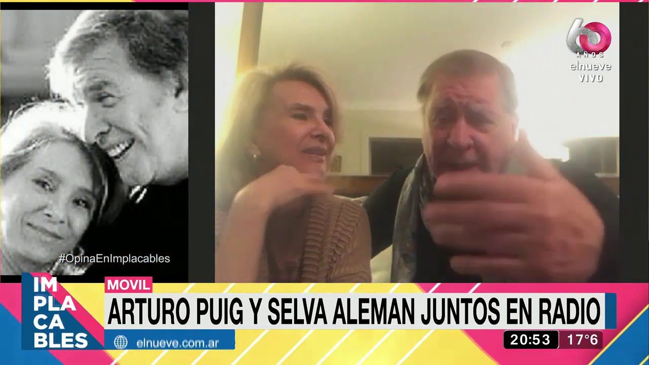 Así fue la cuarentena de Selva Aleman y Arturo Puig