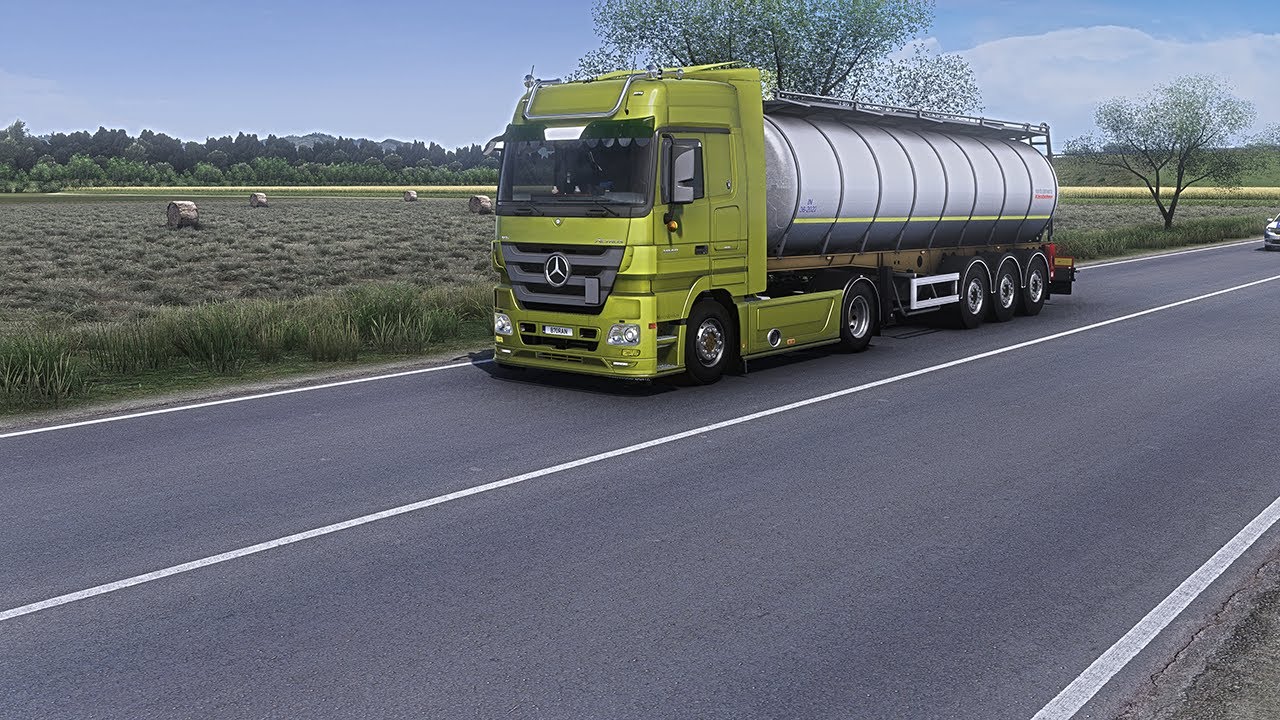 ETS2 1.57 Realistic Sound | Mercedes Benz Actros MP3 V6 Open pipe sound by Slav Jerry | #ets2