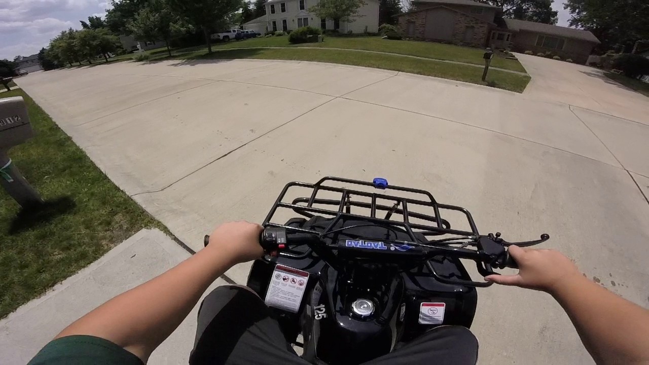 TaoTao 125cc atv speed test.